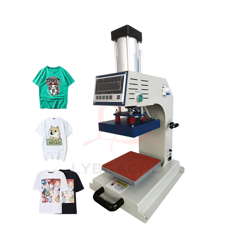 Leatherwork Machine - Pneumatische Heißpressmaschine Automatische Dauerbetrieb für T-Shirt-Druck