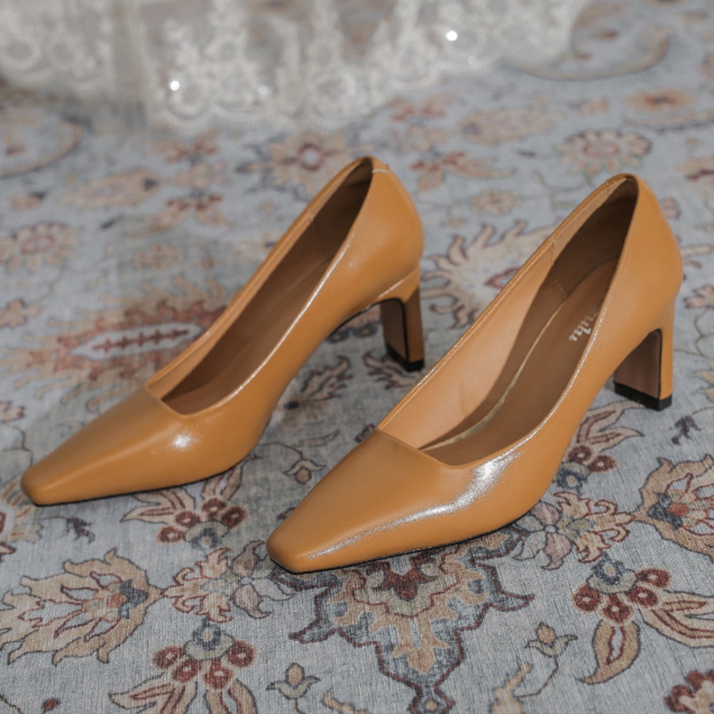 Leatherwork In French - High Heels Damen Neue professionelle Pendler-Arbeitsschuhe