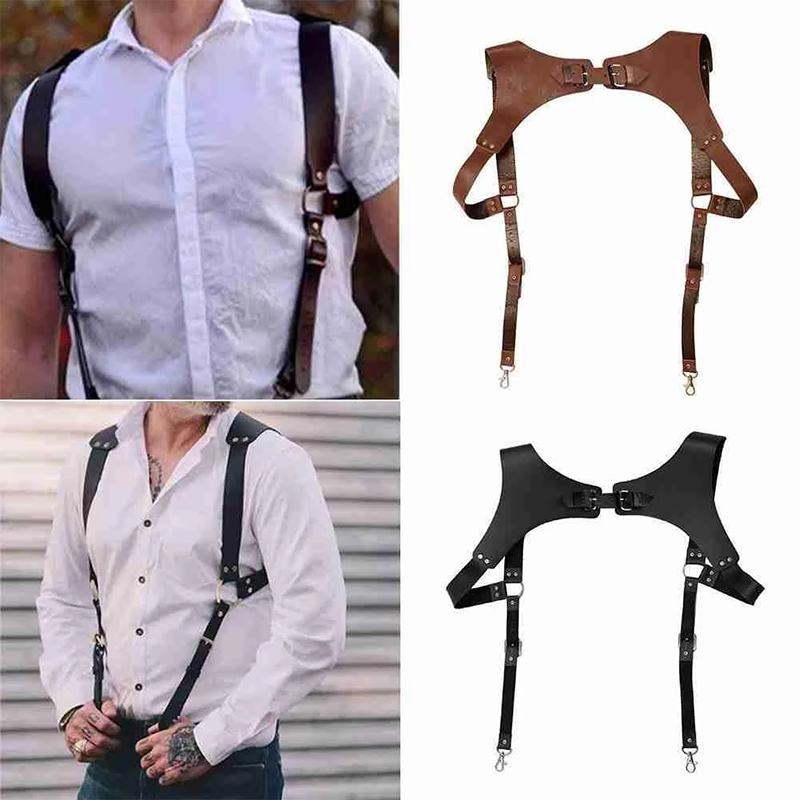 Leather Work Harness - Herren Hosenträger Gürtel neue Mode sanfte