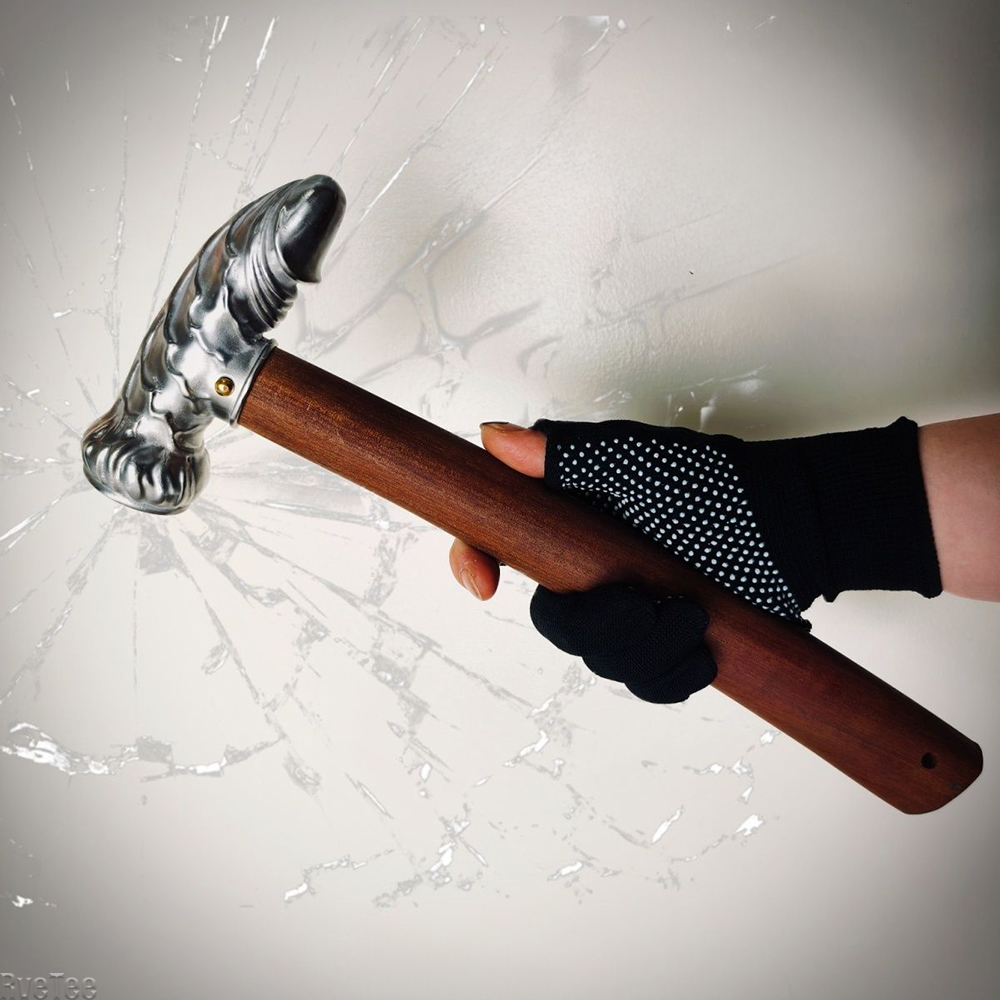 Leatherwork Mallet - Kreativer Lustiger Edelstahl-Hahnhammer als Fensterglasbrecher für