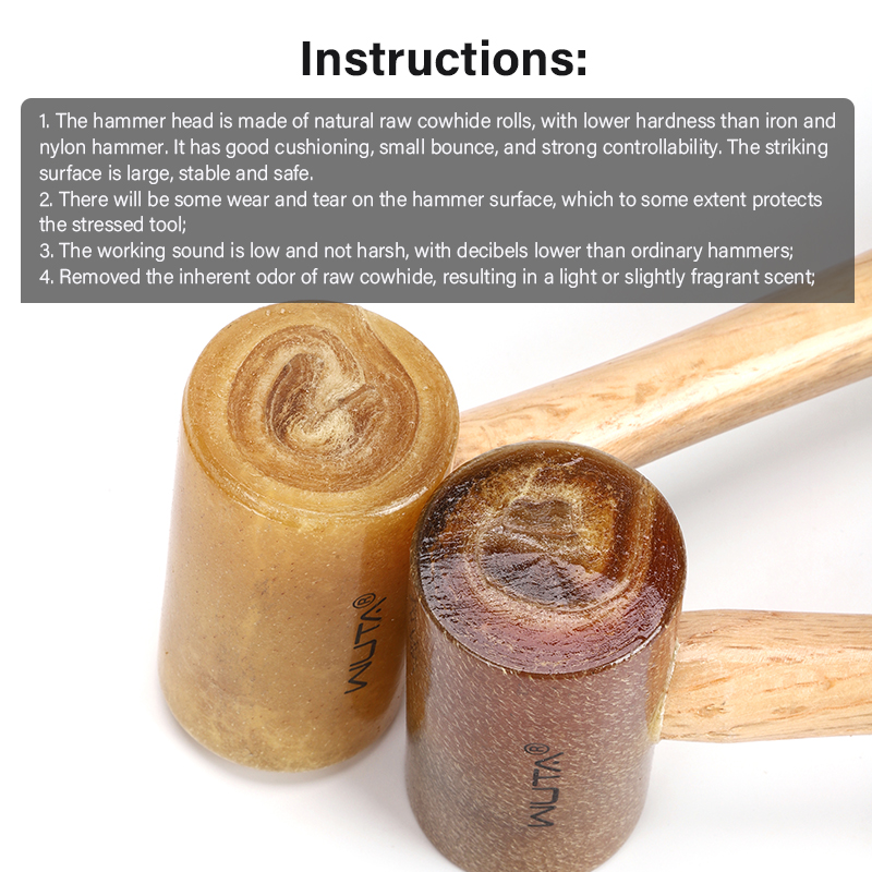 WUTA Mallet aus 100 % rohem Ri – Mallet Rawhide Craft Bewertung und Preis