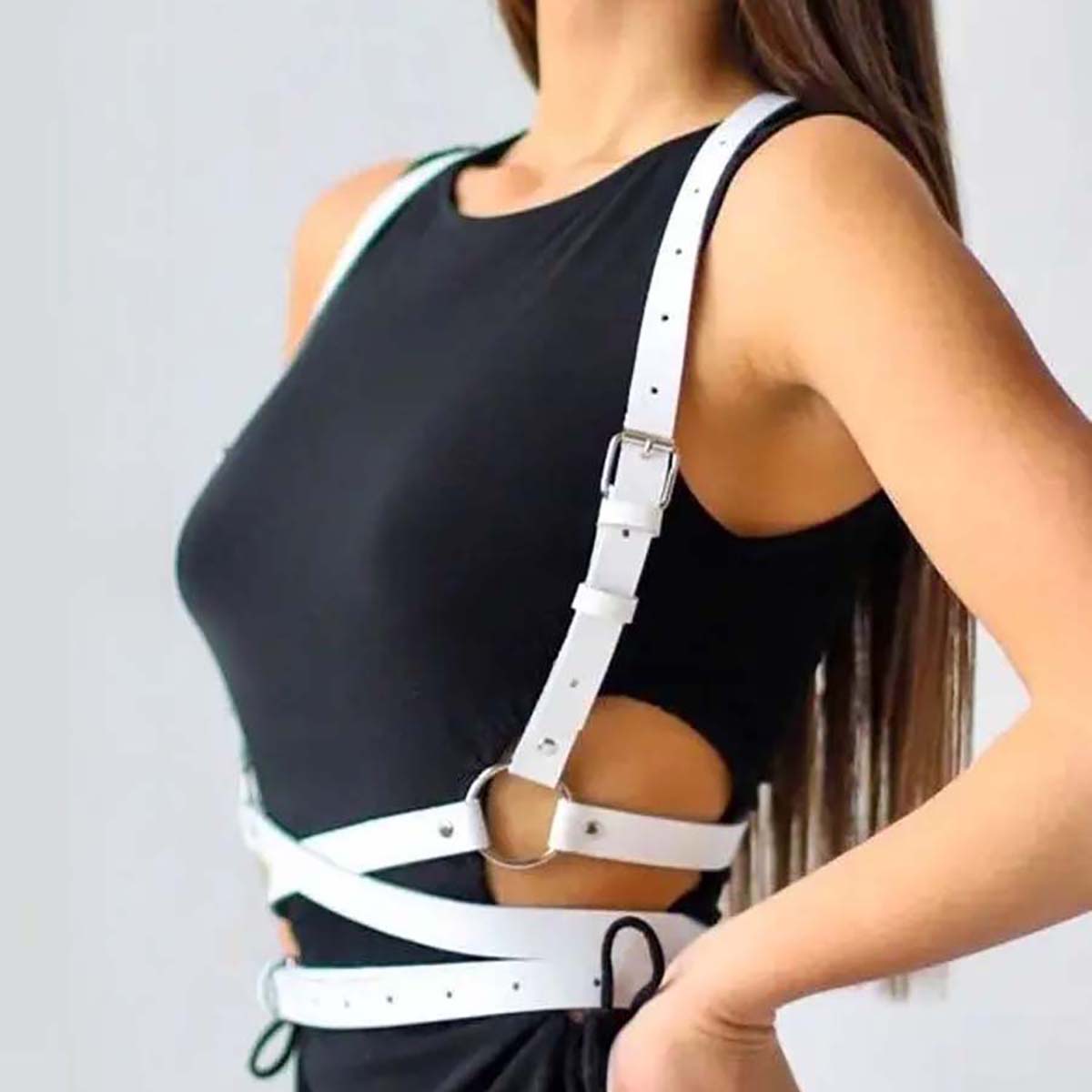 Unisex Trend Punk-Gürtel Mode  – Leather Work Harness Bewertung und Preis