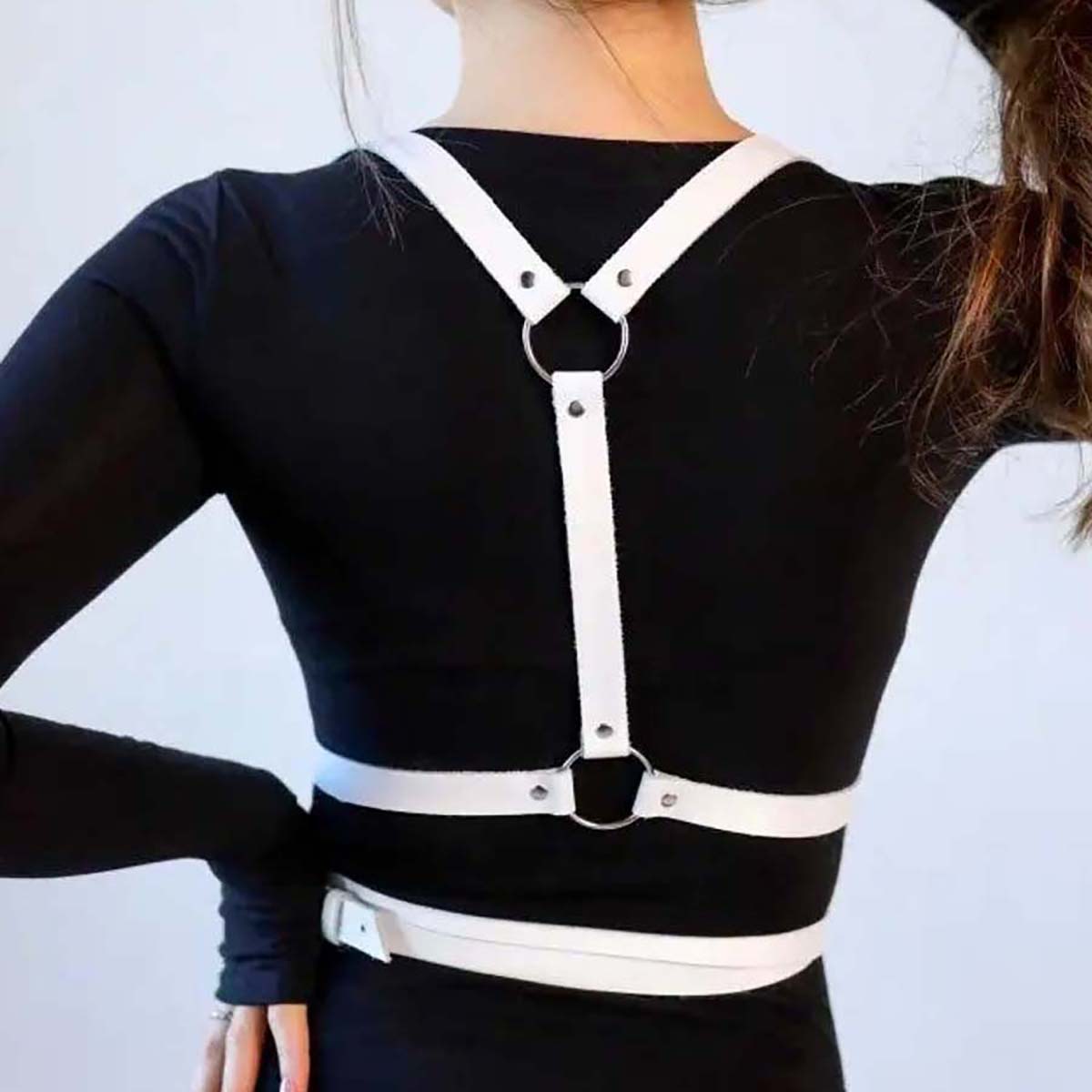 Unisex Trend Punk-Gürtel Mode  – Leather Work Harness Bewertung und Preis