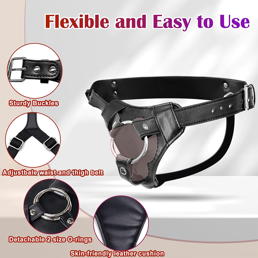 Strap-On-Dildo-Gürtel, Sexspie – Leather Work Harness Bewertung und Preis
