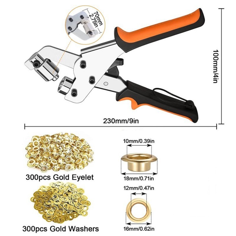 Tülle Werkzeug Kit Tülle Press – Leatherwork Hand Press Bewertung und Preis