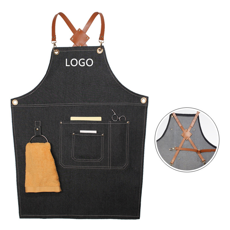 Florale PU-Lederriemen, Denim- – Leatherwork Apron Bewertung und Preis